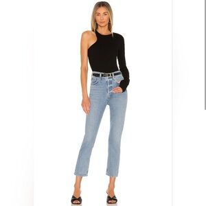 AGOLDE Riley High Rise Straight Crop in Shiver size 26 $178